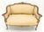 Early 20th Century c1920s French Louis XV Gold Gilt Wood Loveseat Sofa For Sale - Image 5 of 12