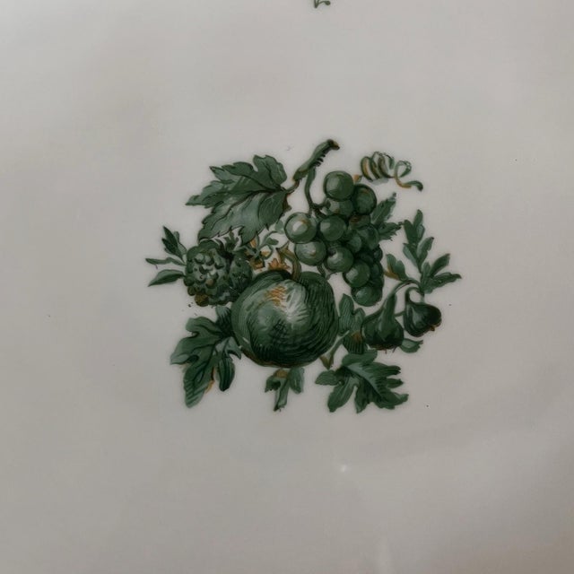 Mid 20th Century 16 X 11 Vintage Haviland Large Serving Platter Limoges Chevalier Traditional Green France Floral Farmhouse French Country English Cottage For Sale - Image 5 of 5