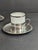 F.B. Rogers Silver Co. 4 Vintage 1980"s Porcelain and Silverplate Demitasse Espresso Cups, and Saucers, Brazil, Fb Rogers Silver For Sale - Image 4 of 10