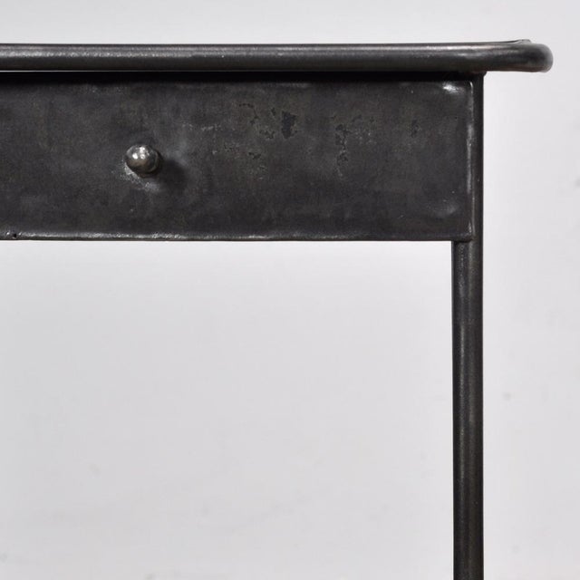 Black Iron Bedside Tables, 1910s, Set of 2 For Sale - Image 8 of 12