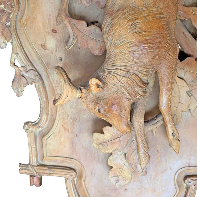 Wood 19th Century Bavarian Hunt Plaque For Sale - Image 7 of 13