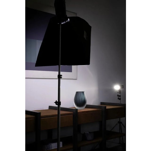 Blue Incisioni Linae Medium Vase by Purho For Sale - Image 8 of 12