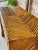 Vintage Geometric Split Bamboo Desk Console or Vanity With Two Drawers For Sale - Image 10 of 12