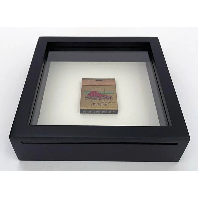 Mid 20th Century Vintage Framed Matchbook From the Turf Club in Rivera California For Sale - Image 4 of 6