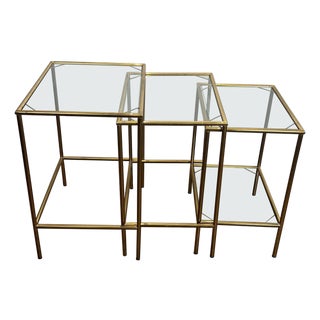 1940s Neoclassical style nesting tables For Sale