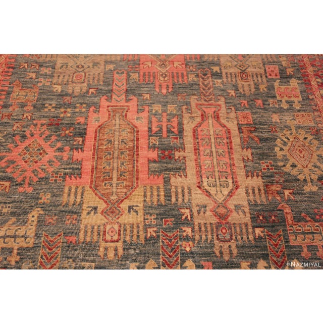 Nazmiyal Collection Geometric Animal Design Modern Rug For Sale - Image 4 of 7