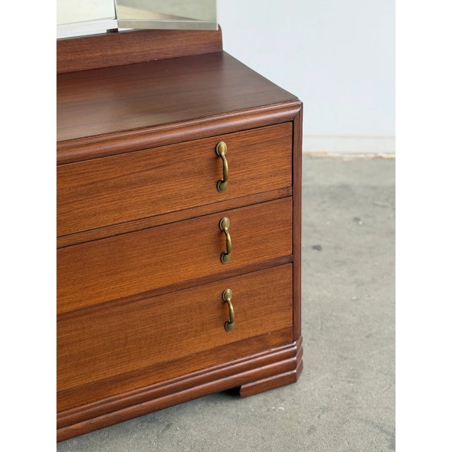 Brown Vintage Dressing Table For Sale - Image 8 of 18