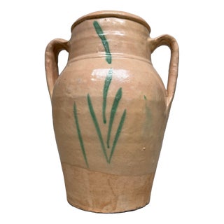 Antique Terracotta Jar with Tree of Life, 1890s For Sale