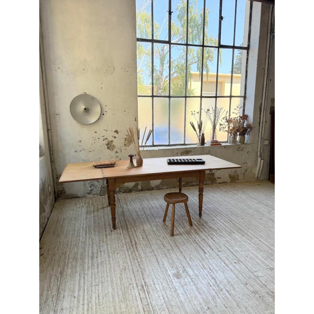 Extendable Farmhouse Table in Walnut, 1950s For Sale - Image 15 of 18