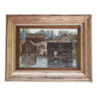 Jalmari Ruokokoski, Landscape, 1920s, Wood For Sale