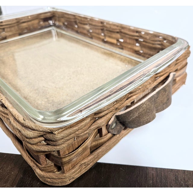 Wood Rustic Casserole and Basket Holder For Sale - Image 7 of 12