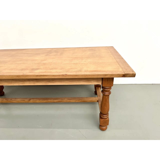 Oak and Cherry Table, 1970s For Sale - Image 9 of 18