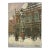 1946 Vintage European City Scene Oil on Canvas For Sale