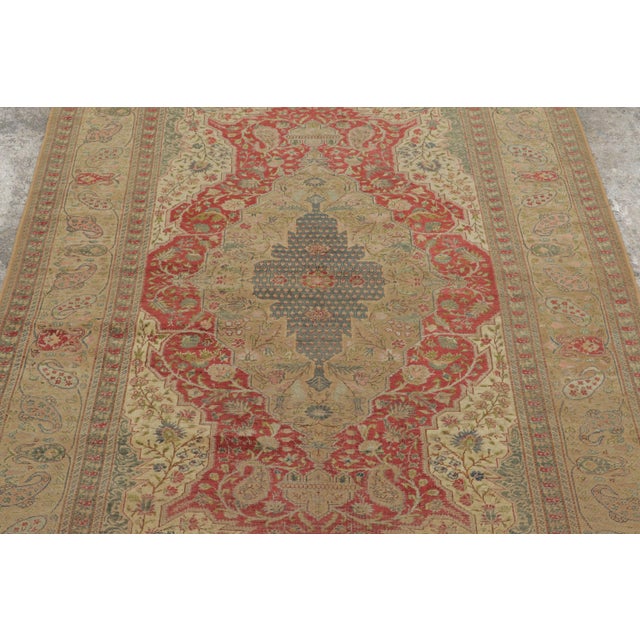 Rug & Kilim Antique Turkish Medallion Rug With Stately Medallion & Ornate Vinery - Rug & Kilim For Sale - Image 4 of 7
