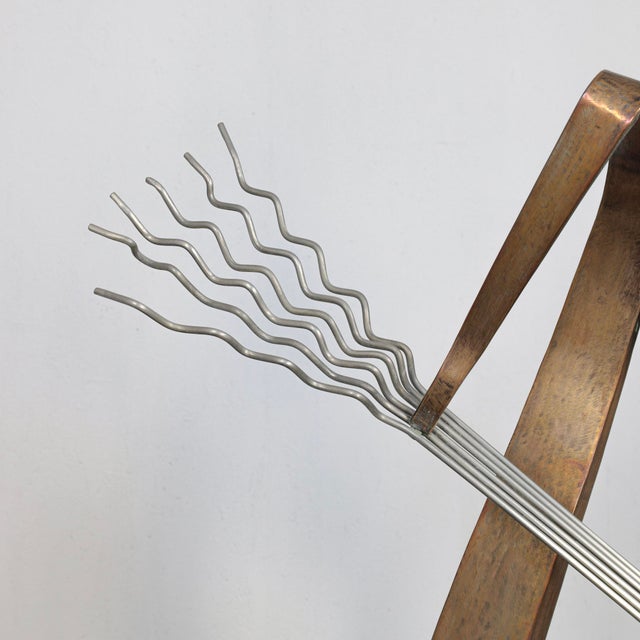 Metal André Van Der Linden, The Chord / Het Akkoord Abstract Sculpture, 2002, Stainless Steel & Bronze For Sale - Image 7 of 11