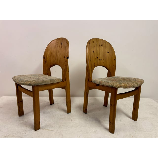 Danish Modern Brutalist Sculptural Pine Dining Chairs by Niels Koefoed for Glostrup, 1970s, Set of 6 For Sale - Image 11 of 18