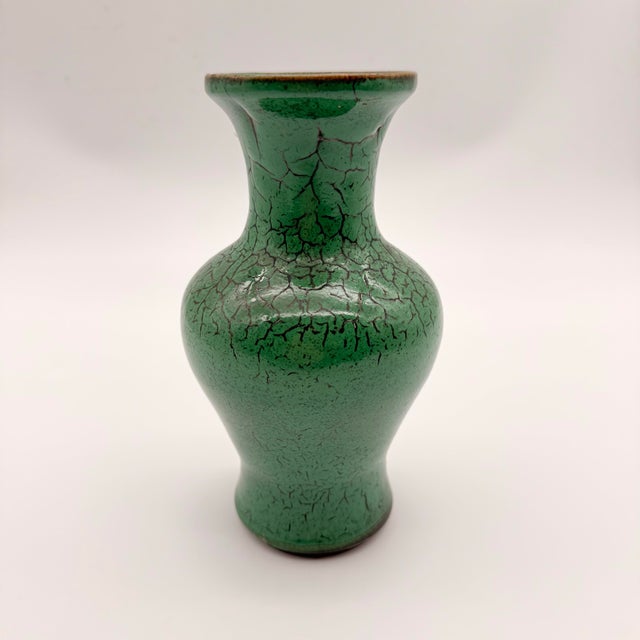 1960s Magnificent Crackle Vase Design Work of Mid Century Art For Sale - Image 5 of 11