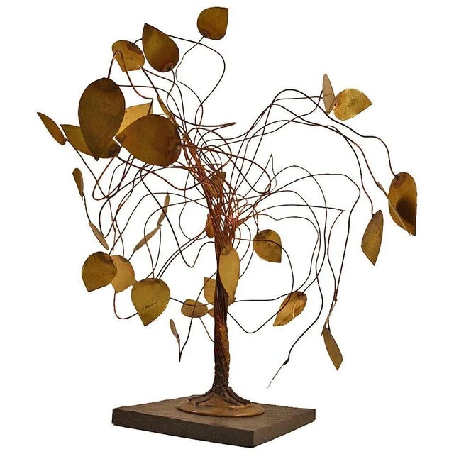 Metal Metal Tree Sculpture in the Brutalist School For Sale - Image 7 of 7