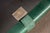 Vintage Leather Rolled-Arm Sofa in Green by Whittemore-Sherrill For Sale - Image 15 of 15