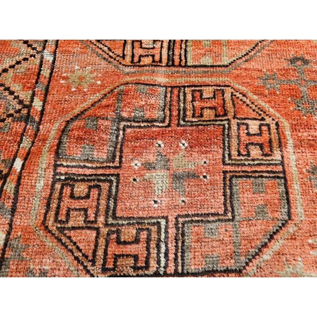 Vintage Turkmen Tekke Gallery Rug in Allover Pattern in Red, Brown, Gray, For Sale - Image 16 of 18
