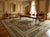 9x12 Vintage Aubusson Flat Weave Wool Rug, Green and Gold Empire Medallion For Sale - Image 14 of 15
