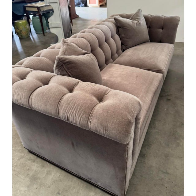 Hickory Chair Furniture Company Kent Tufted Sofa by Hickory Chair For Sale - Image 4 of 13