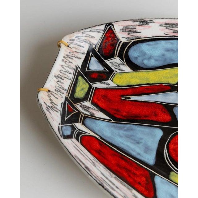 Vintage Studio Ceramic Wall Plate, Italy, 1970s For Sale - Image 10 of 12