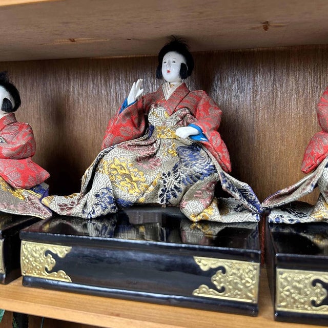 Meiji Era Traditional Hina Matsuri Doll Set, Japan, 1890s For Sale - Image 17 of 18