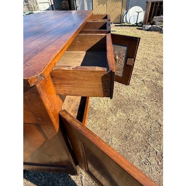 18th Century French Country Louis XV Solid Walnut Sideboard / Buffet For Sale - Image 15 of 16