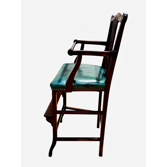 English Antique George III Mahogany Doll’s Display Highchair For Sale - Image 3 of 4