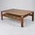 Wood Vintage Brutalist Coffee Table in Wengé Wood, 1970s For Sale - Image 7 of 7