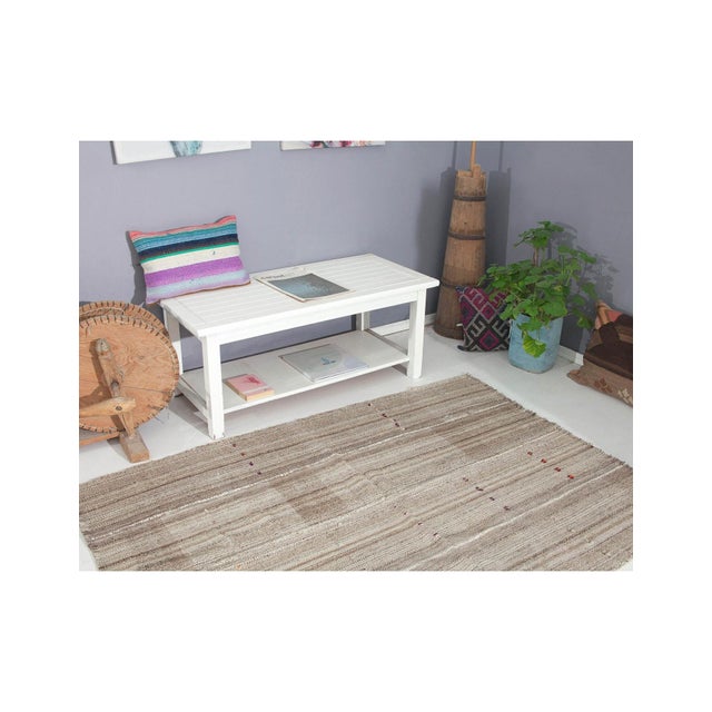 1960s Vintage Decorative Turkish Kilim Rug - 4`3" X 6`3" For Sale - Image 5 of 6