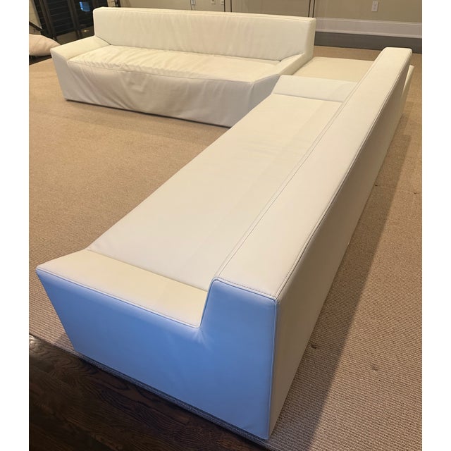 White Vintage 2009 Blu Dot Couchoid 3-Piece L-Shaped Sectional Set - 3-Seater, Studio Sofa & Corner Unit For Sale - Image 8 of 18
