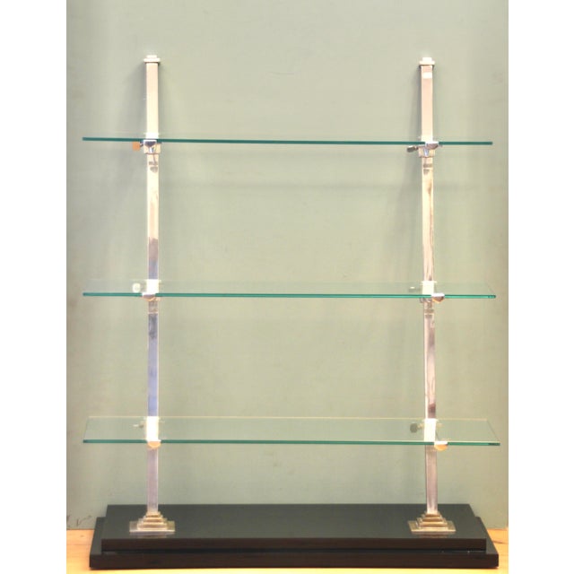 This French etagere was used in the 1920s in boulangeries and patisseries. The two stands are made of solid chrome-plated...