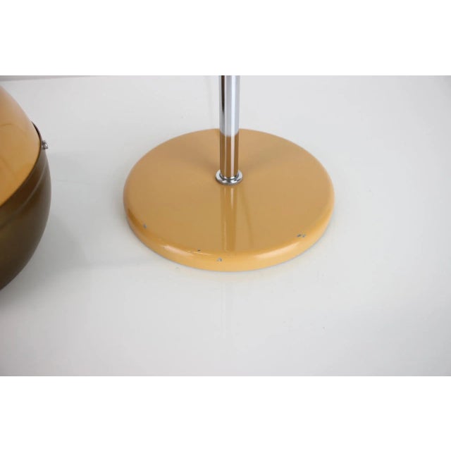 Brown Mid-Century Magnetic Table Lamp from Drukov, 1970s For Sale - Image 8 of 13