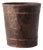 Vintage Handcrafted Burnt "Tortoise" Shell Bamboo Paper Wastebasket. For Sale