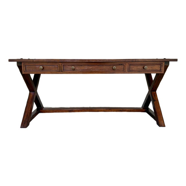 Jonathan Charles Rustic Casual Desk For Sale