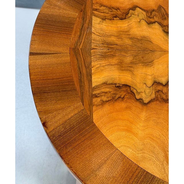 Art-Deco Small Folding Dining Table in Walnut, 1930s For Sale - Image 4 of 9