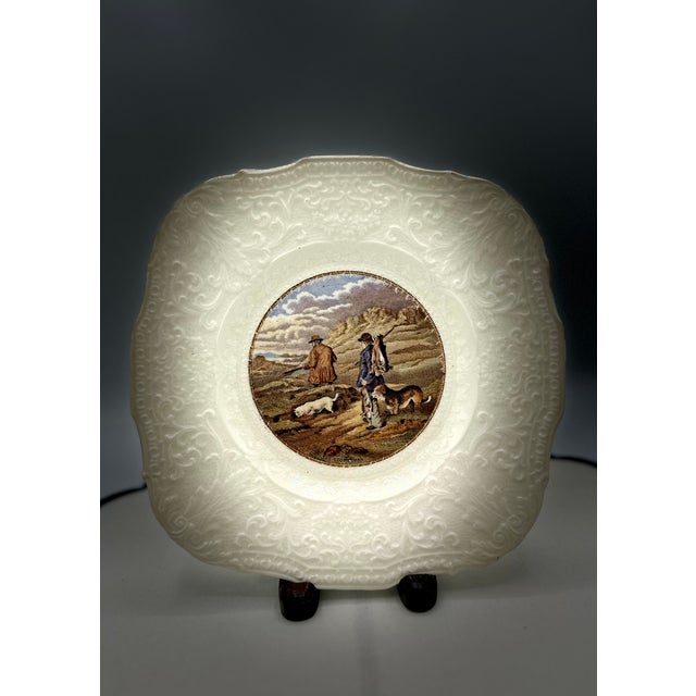 Antique Rare Royal Cauldon "Ridgewood" Sportsman Pattern Plates - Set of 6 For Sale - Image 9 of 9