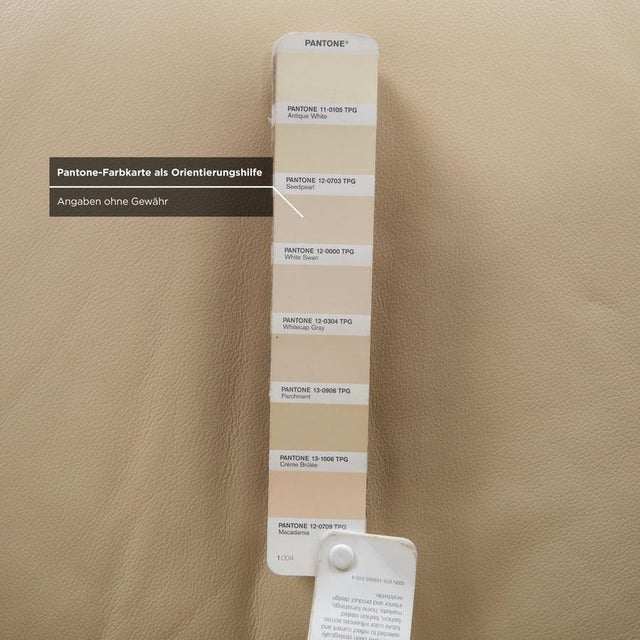 Cream Leather Armchair with Electric Function from Strässle For Sale - Image 11 of 17