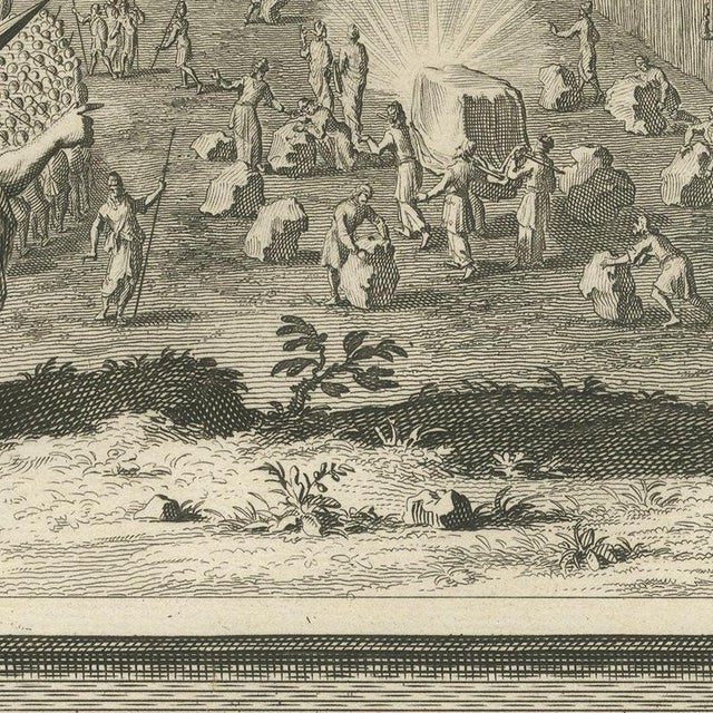 Pieter Mortier, Rahab and the Spies and the Crossing of the Jordan, 1700, Engraving For Sale - Image 6 of 12