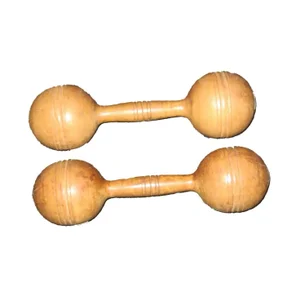 1920s Pair of Wooden Dumbbells