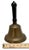 Very Large Size Authentic Antique Late 19th Century American Brass Schoolhouse Bell - 11 Inches Tall For Sale - Image 17 of 18