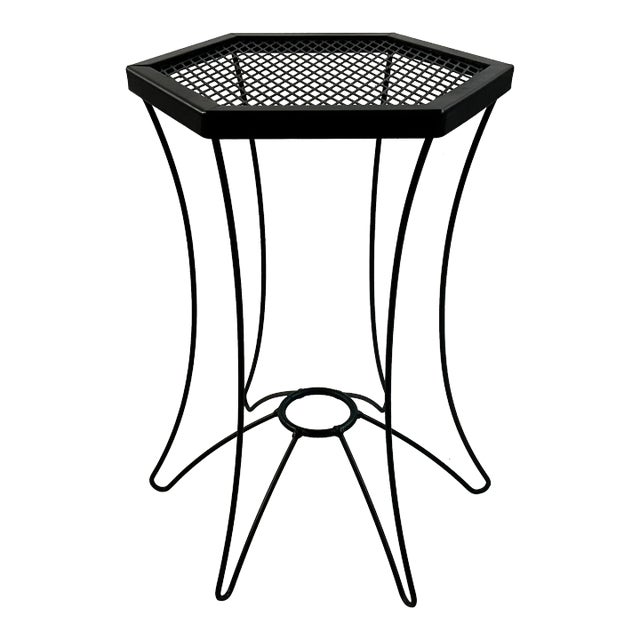 Metal mesh patio side table cheap