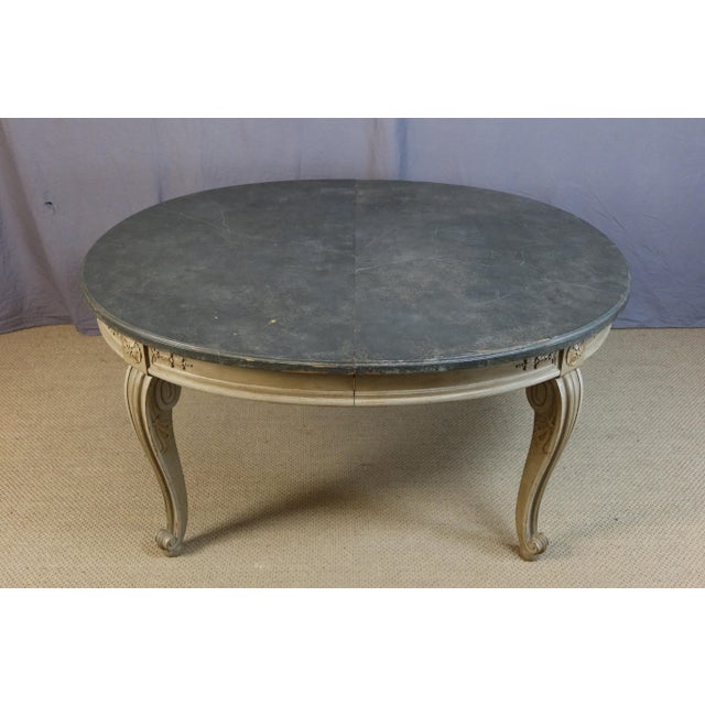 Vintage Dining Table with Three Leaves, 1950s For Sale - Image 4 of 11