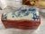 Ceramic Asian Blue and Red Ceramic and Lacquer Box For Sale - Image 7 of 9