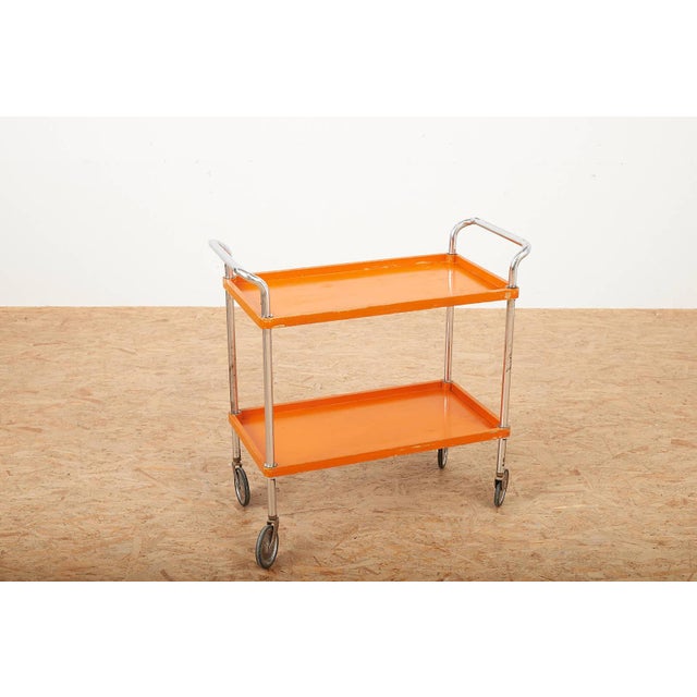 B47 Bar Trolley with Chrome-Plated Tubular Steel Frame, 1932 For Sale - Image 9 of 9