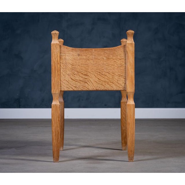 Brutalist Oak Nightstands attributed to Henning Kjærnulf, 1970s, Set of 2 For Sale - Image 18 of 18