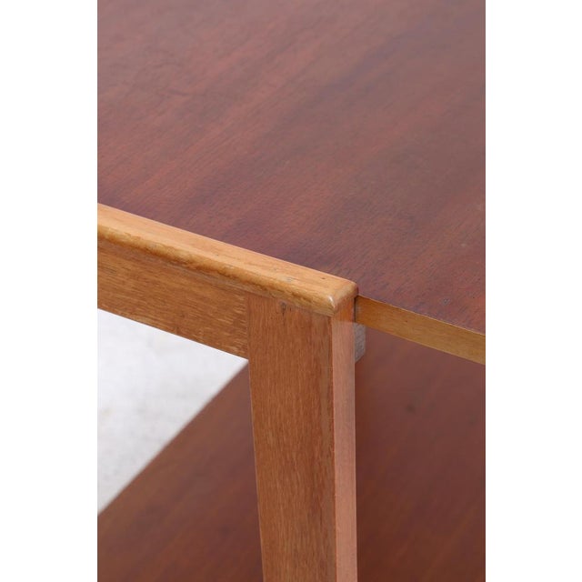 Brown Vintage Teak Side Table, 1960s For Sale - Image 8 of 13