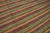 1950s Multicolor Stripe Modern Vintage American Braided Rug 8'4" X 11' Flatweave Wool Carpet For Sale - Image 4 of 6